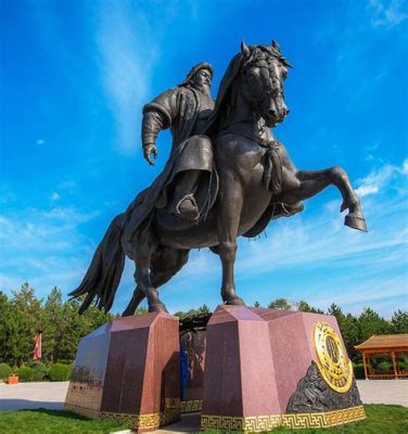  Il Mausoleo di Genghis Khan: Un Omaggio Storico all'Imperatore Mongolo e una Visione Incantevole della Steppa!